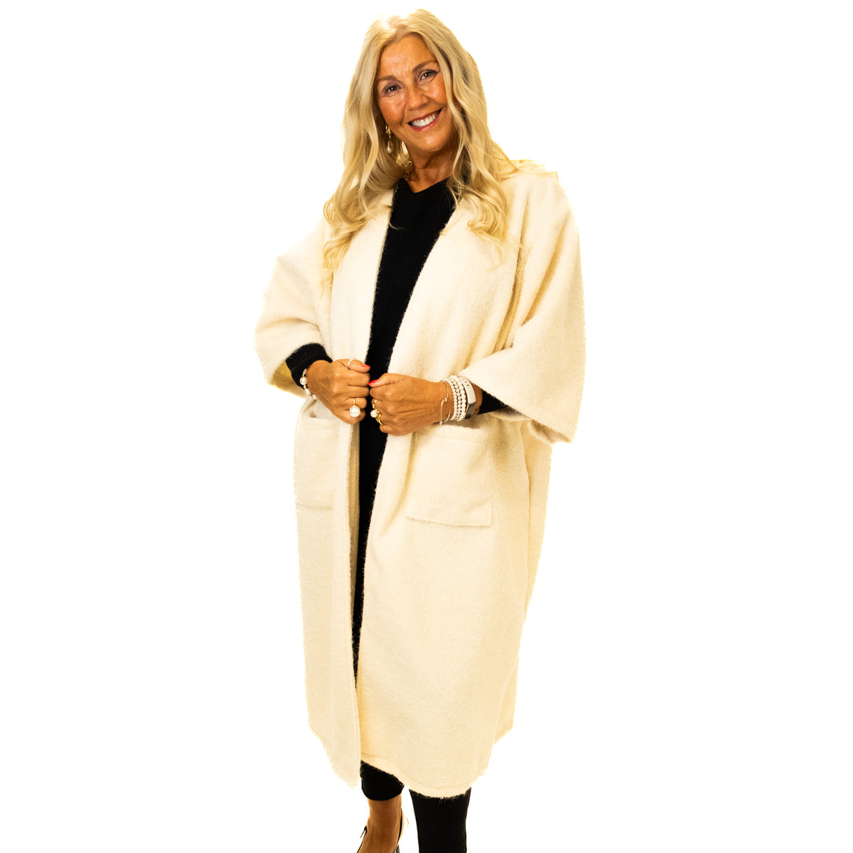 3/4 Sleeve Blanket Coat