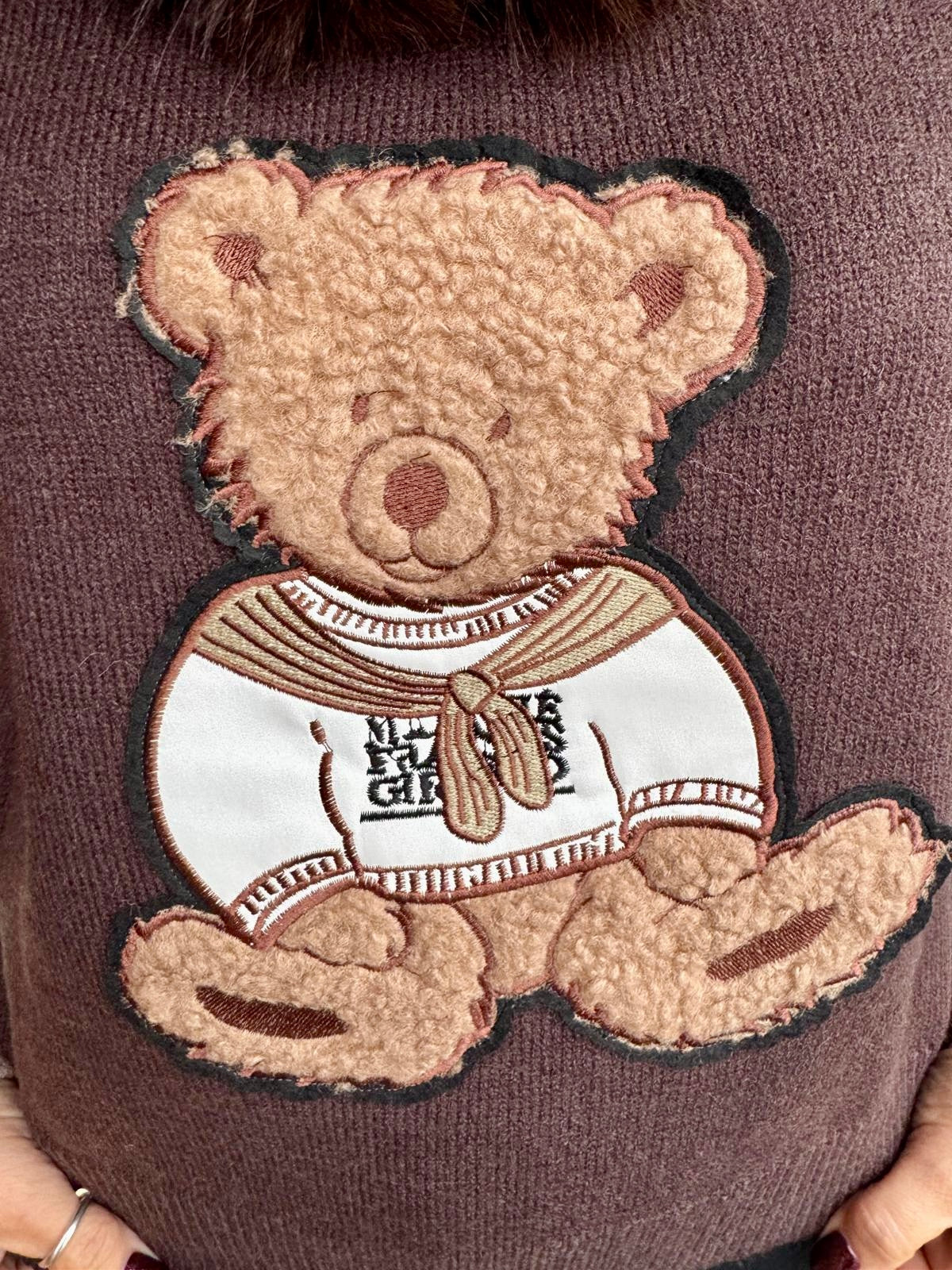 Teddy hoody chocolate