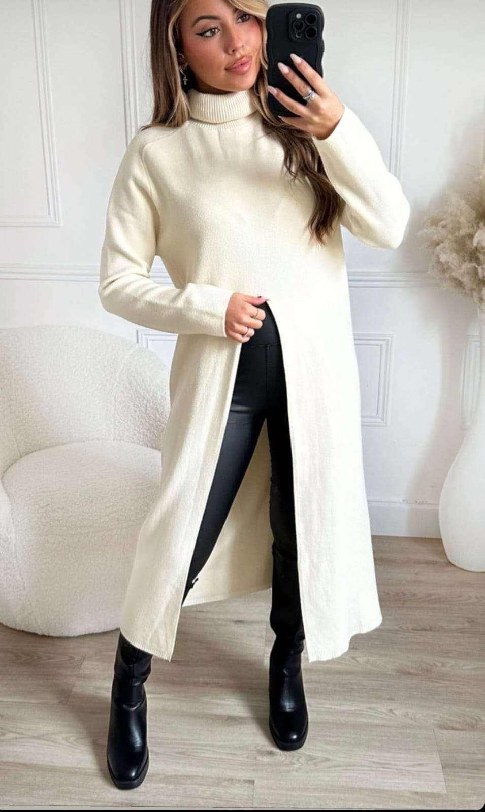 Long Split Front Jumper