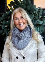 Velvet flower snood Offer