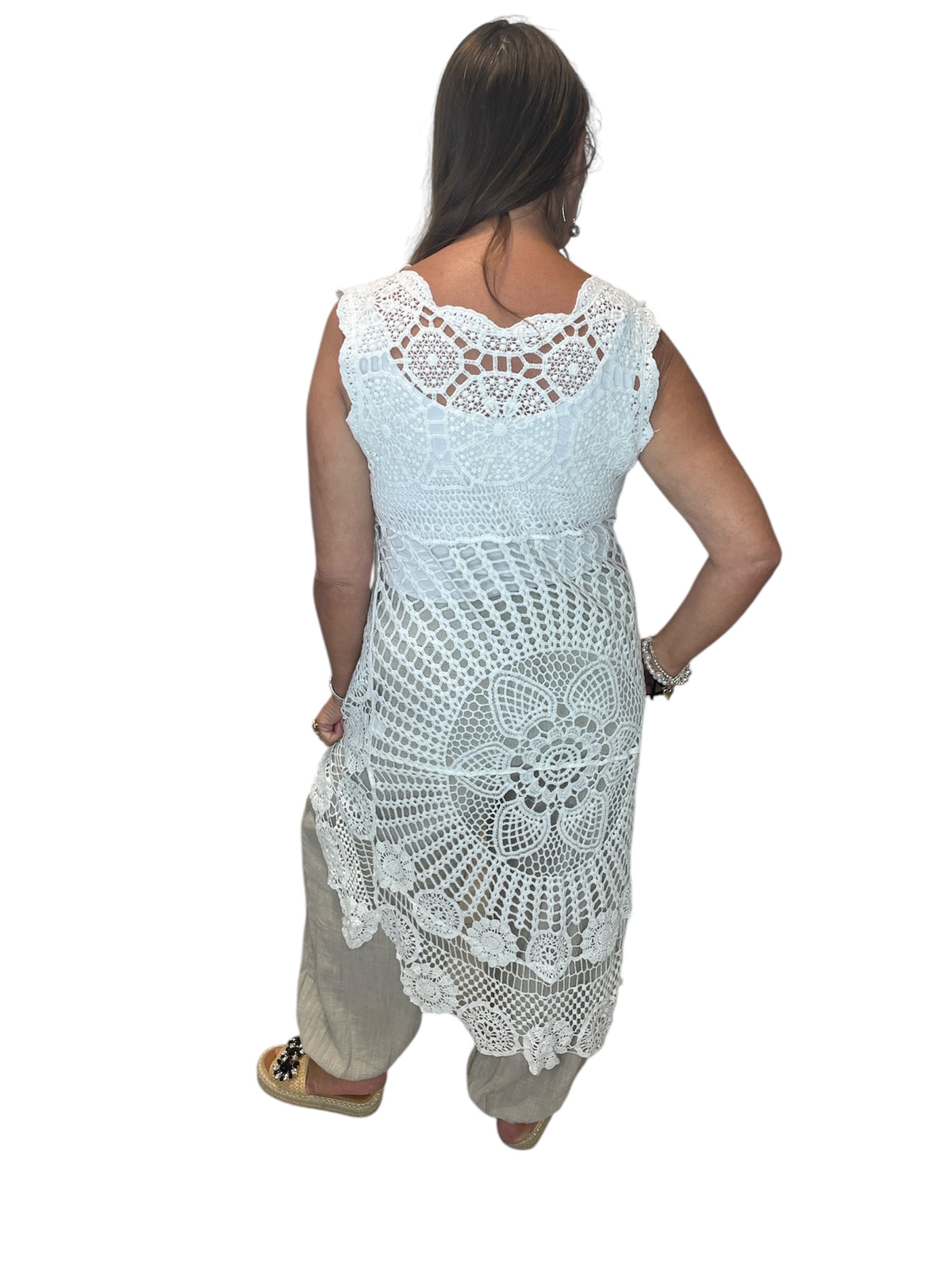 Crochet Lace Hi-Lo dress