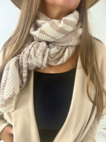 Obsession Scarf brown print