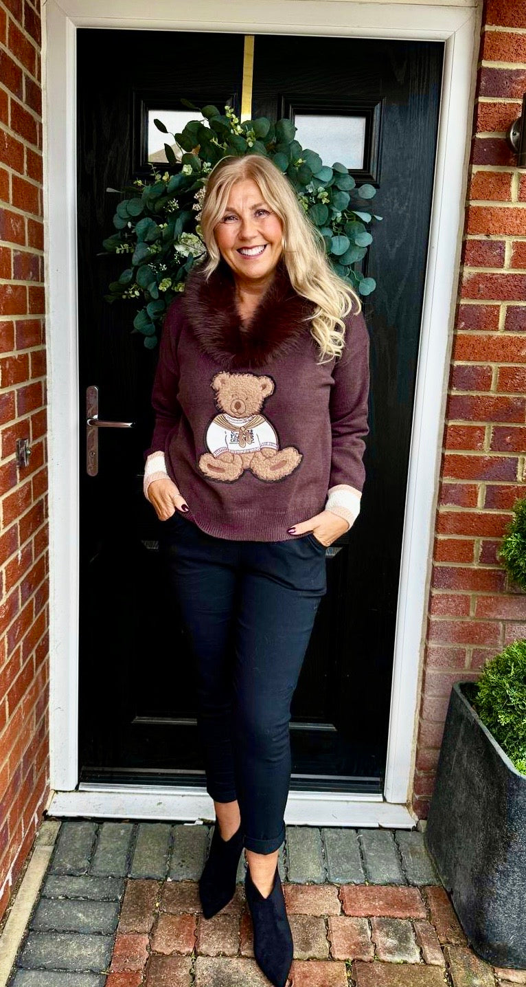 Teddy hoody chocolate