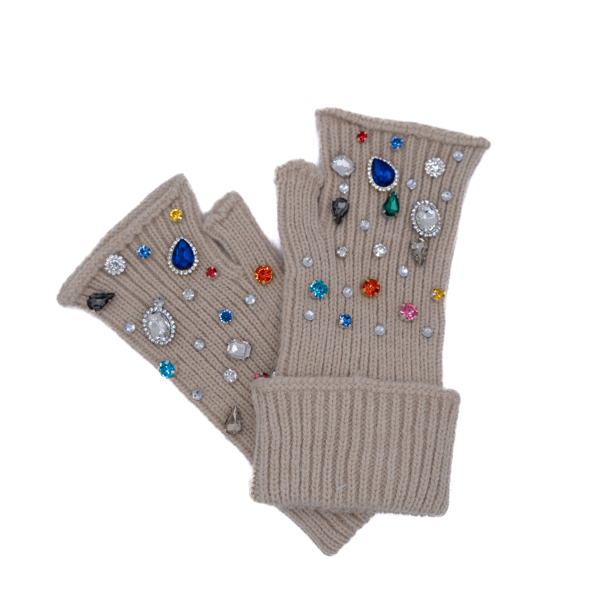 Jewelled Fingerless Gloves