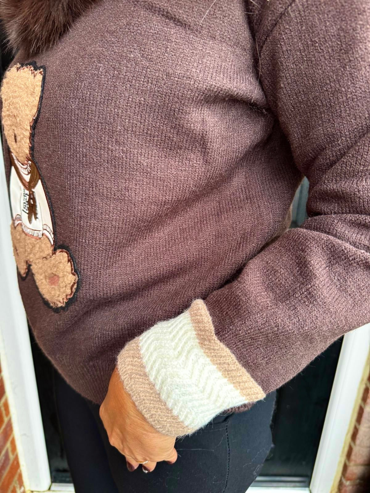 Teddy hoody chocolate