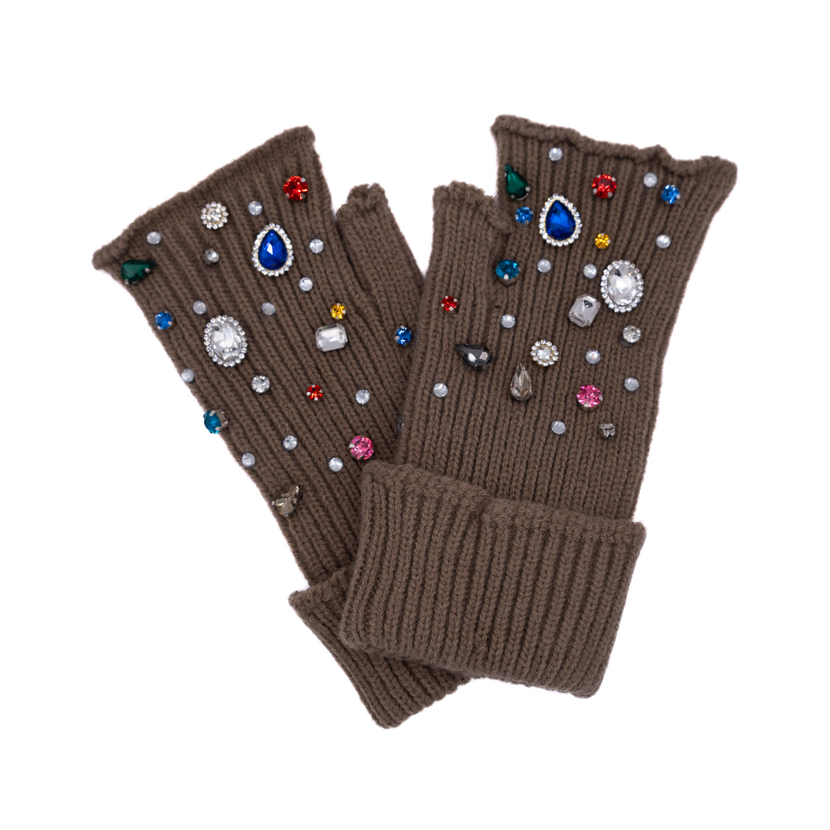 Jewelled Fingerless Gloves