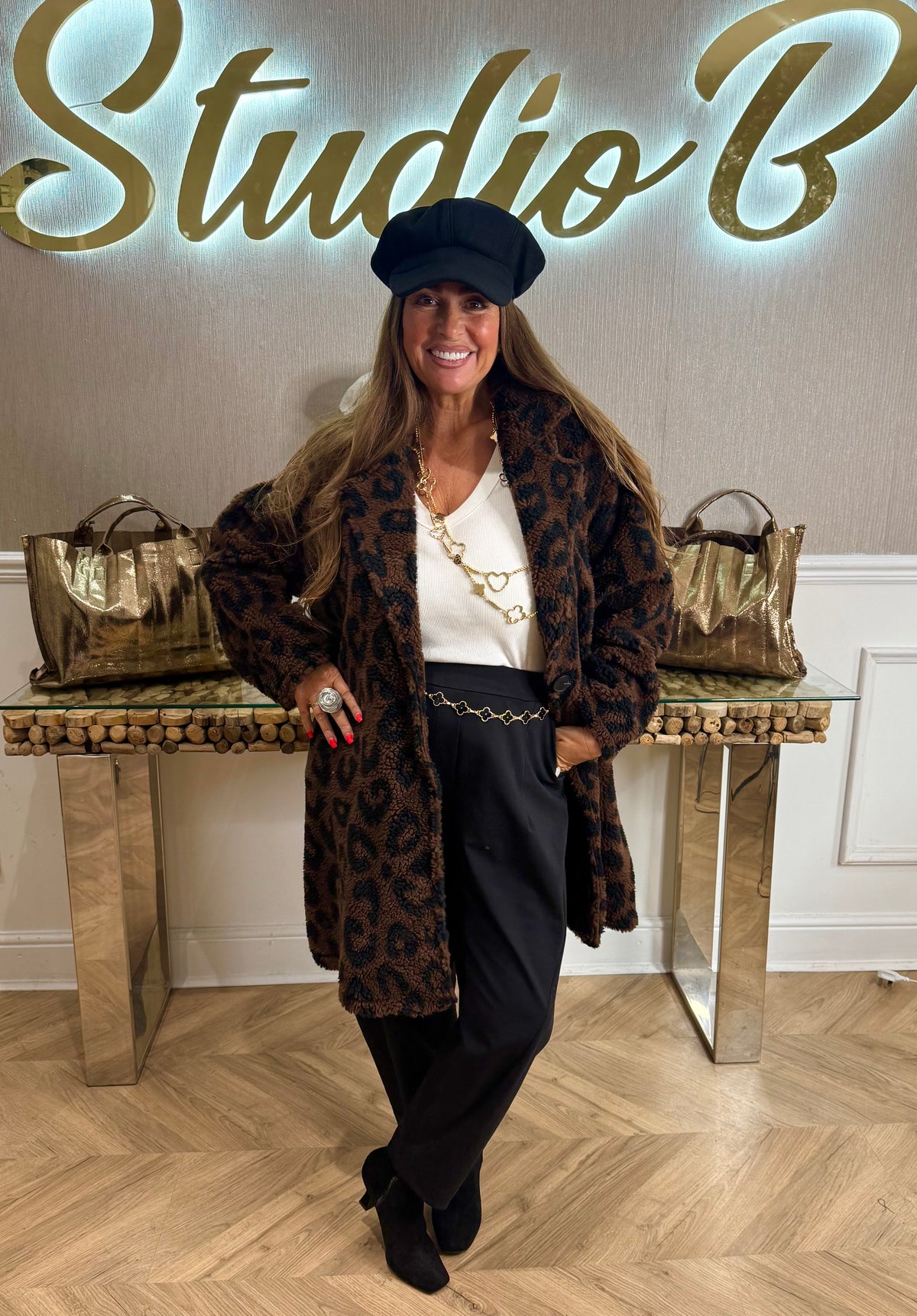 Amza anima print lux coat