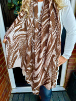 Obsession Scarf brown print