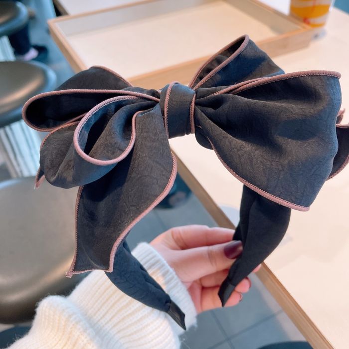 Textured Oversize Bow Headband