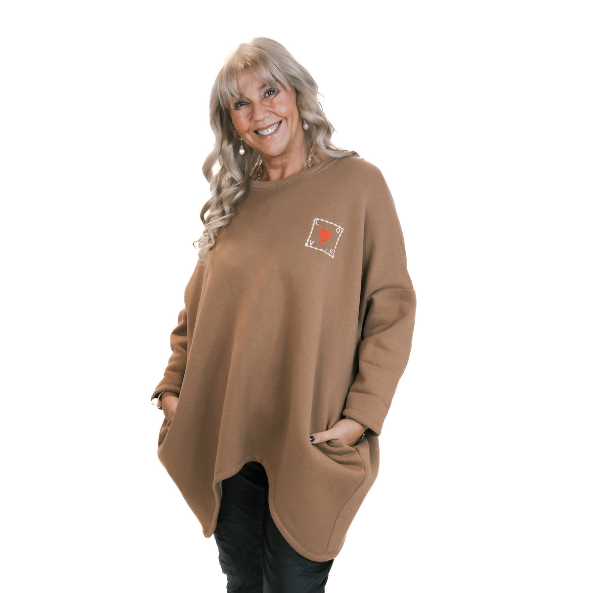 Square Love Heart Sweatshirt