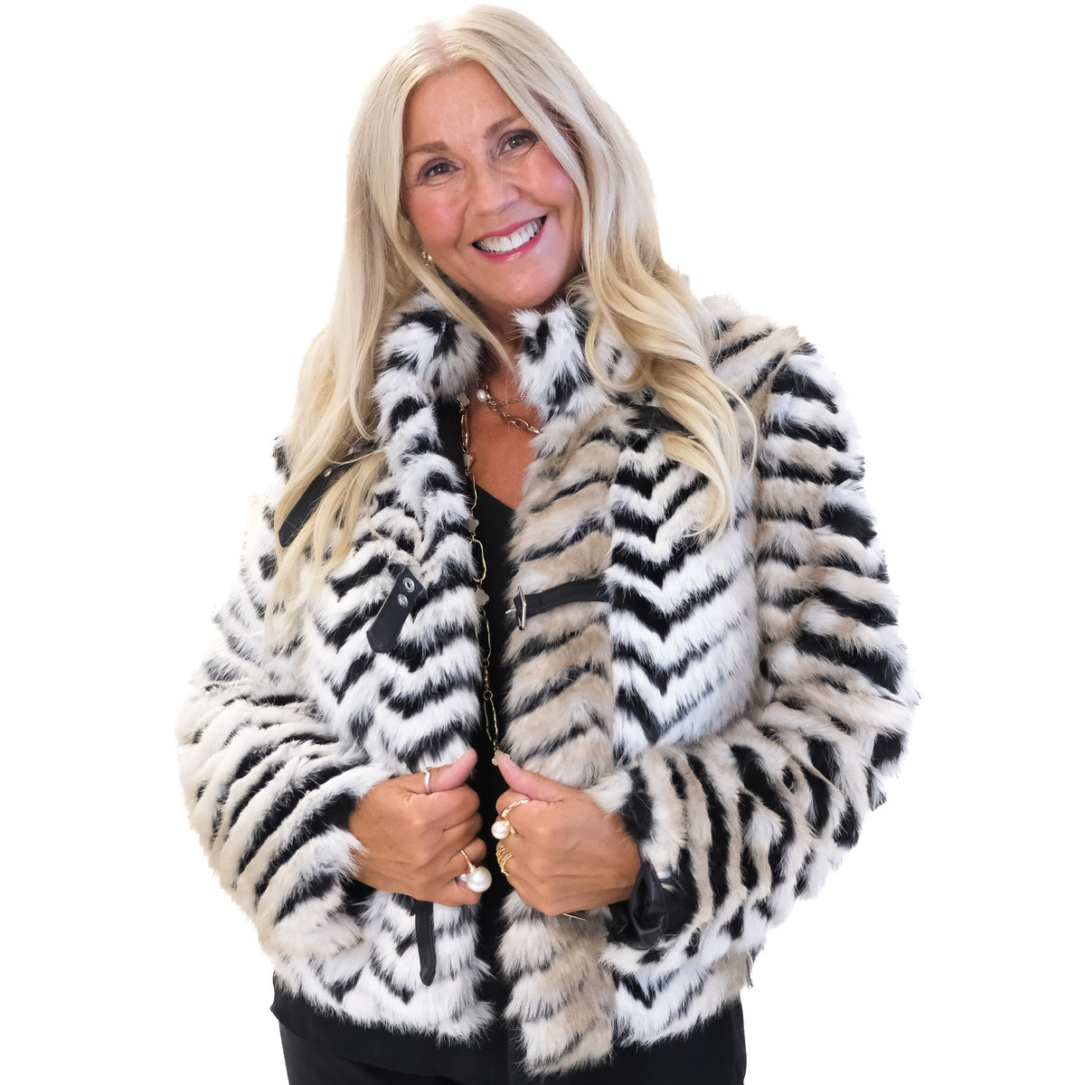 Deena Faux Fur Jacket