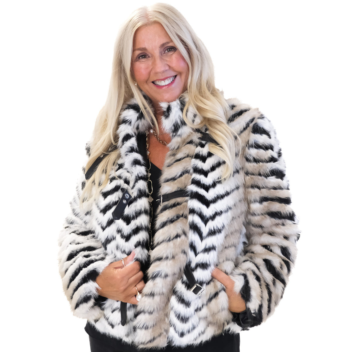 Deena Faux Fur Jacket