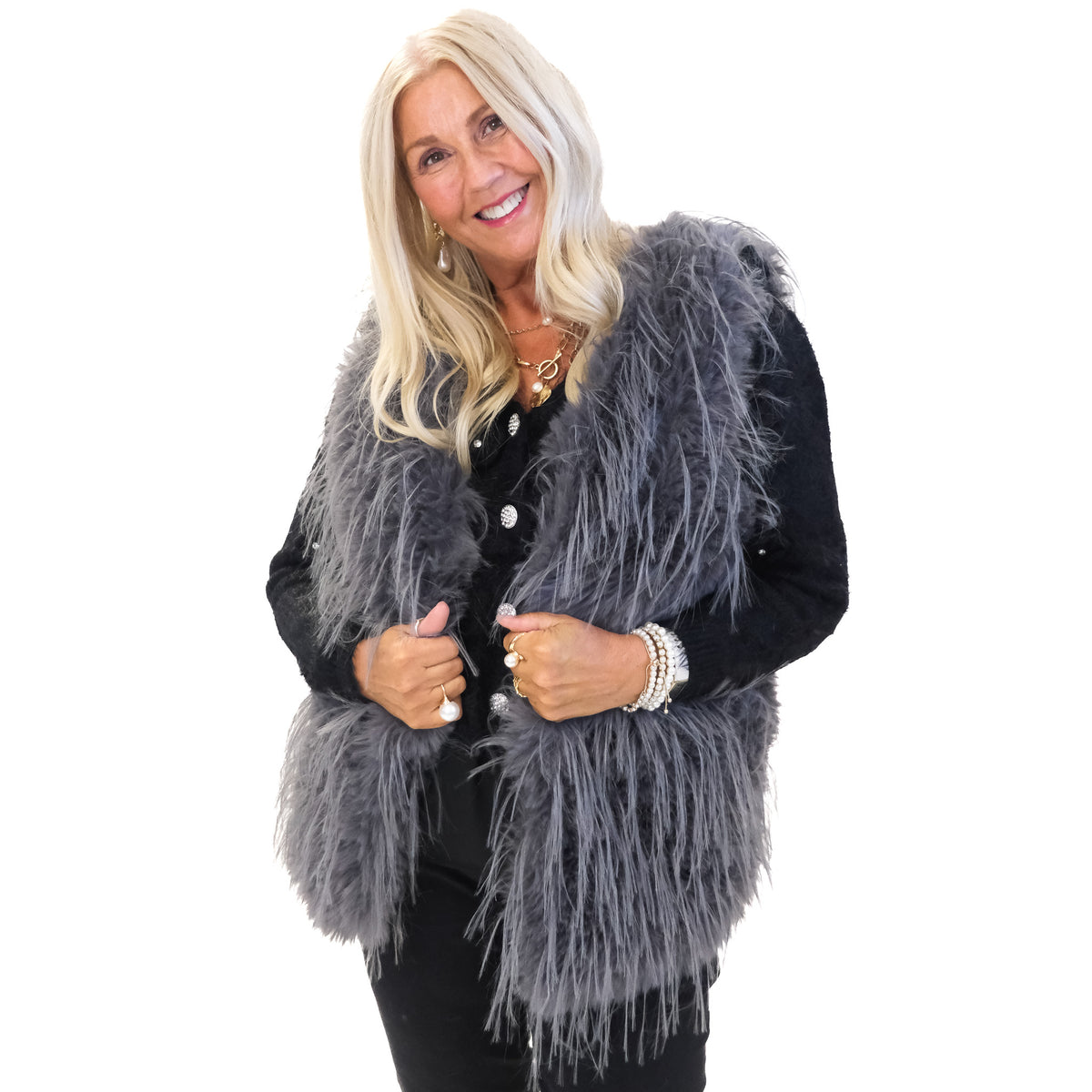 Afghan Faux Fur Gilet