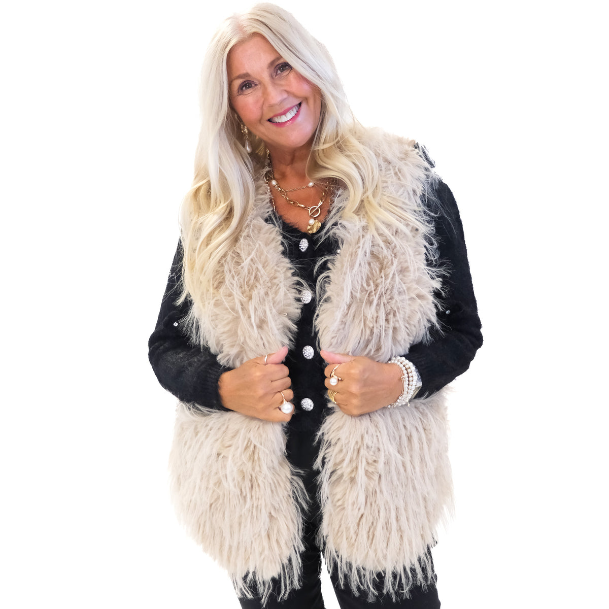 Afghan Faux Fur Gilet