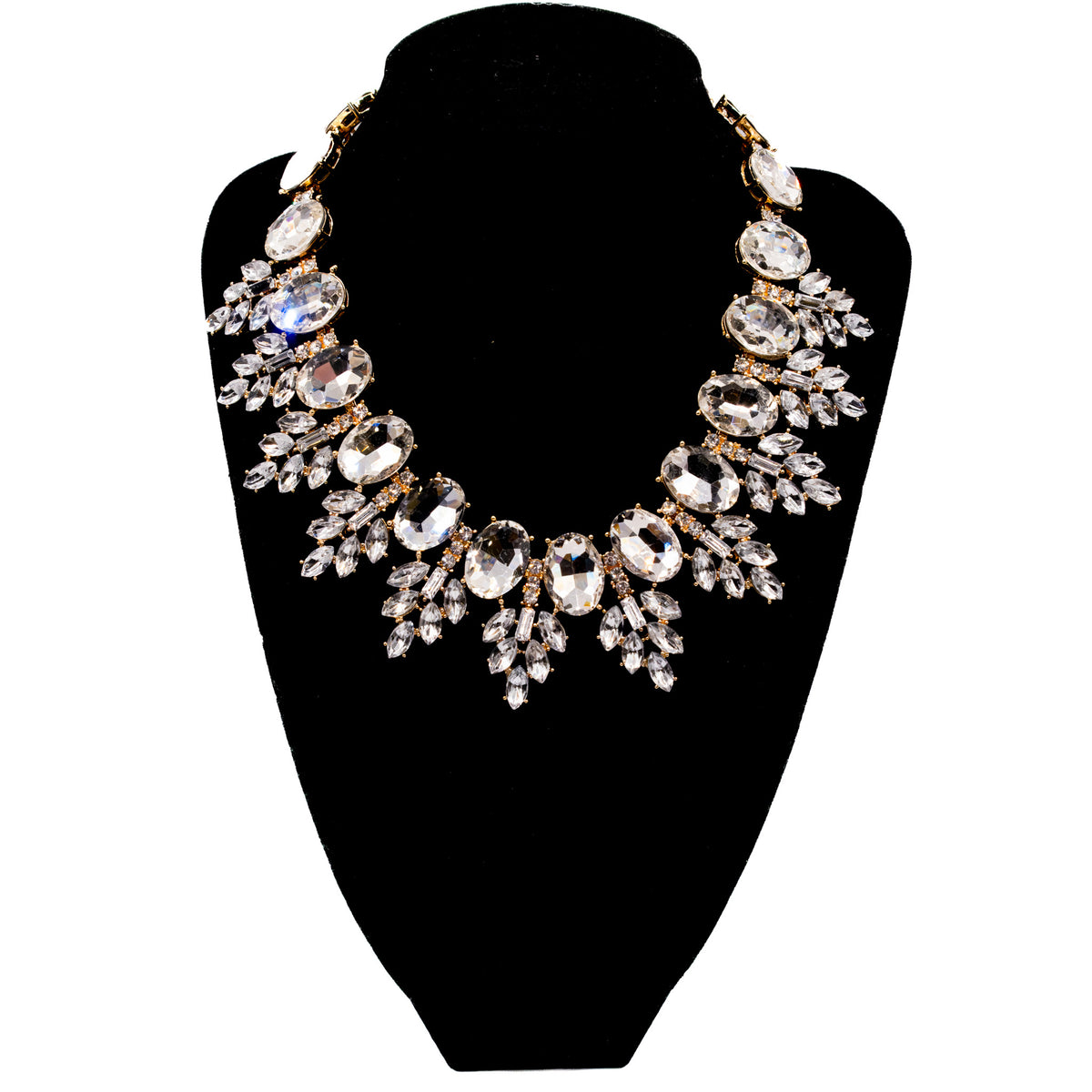 Short Crystal Statement Necklace