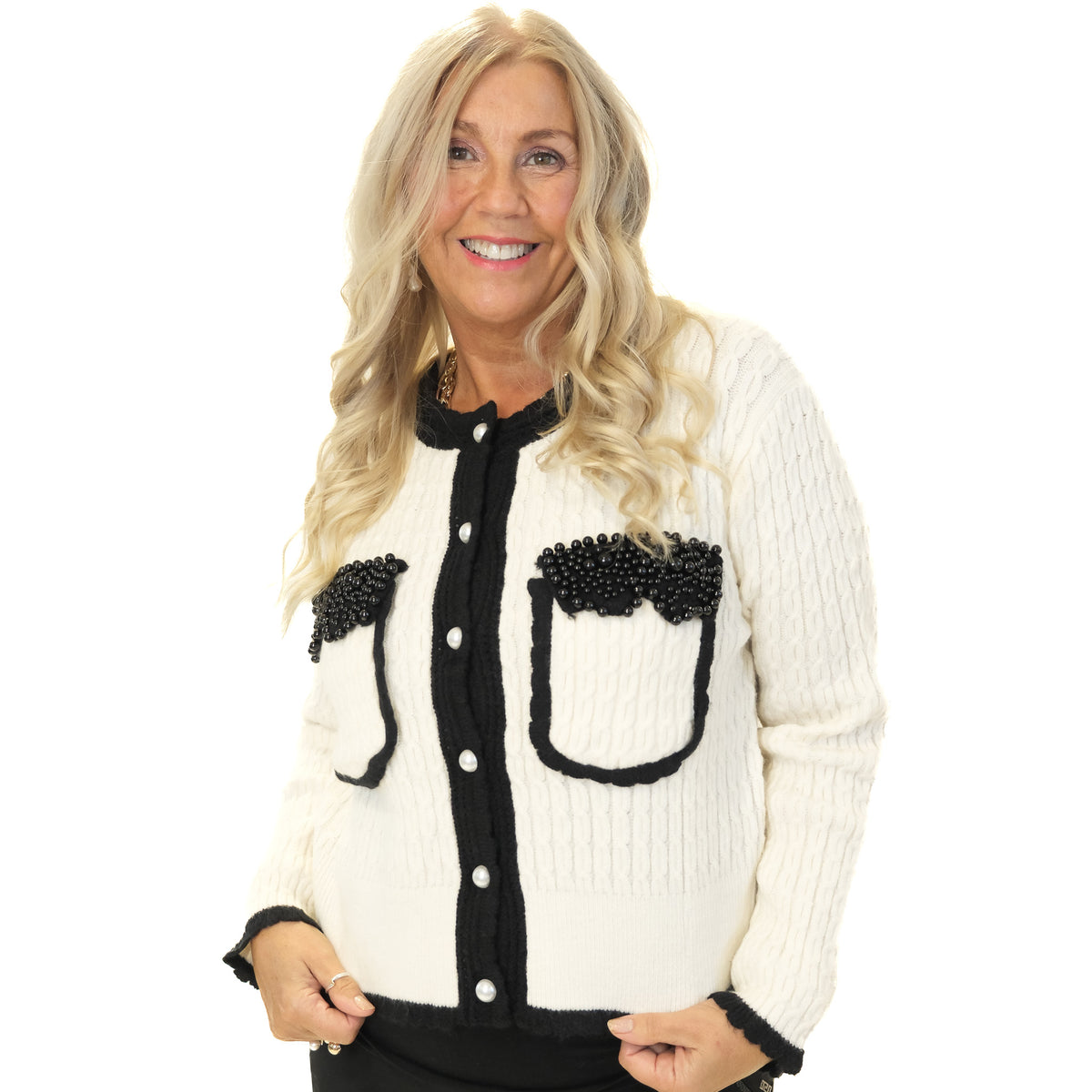 Pearl Pocket Cardigan