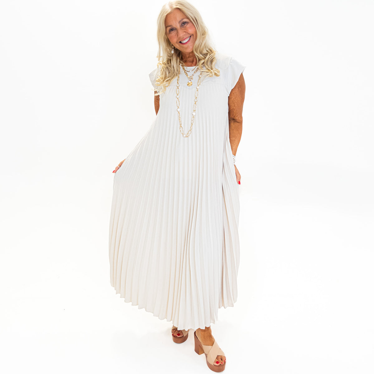 Maxi Pleated Dress