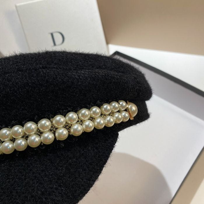 Luxury Pearlies Detail Baker Boy Hat