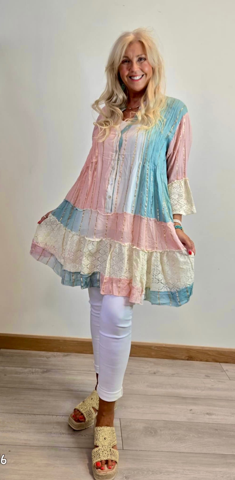 Candy floss baby doll dress/tunic