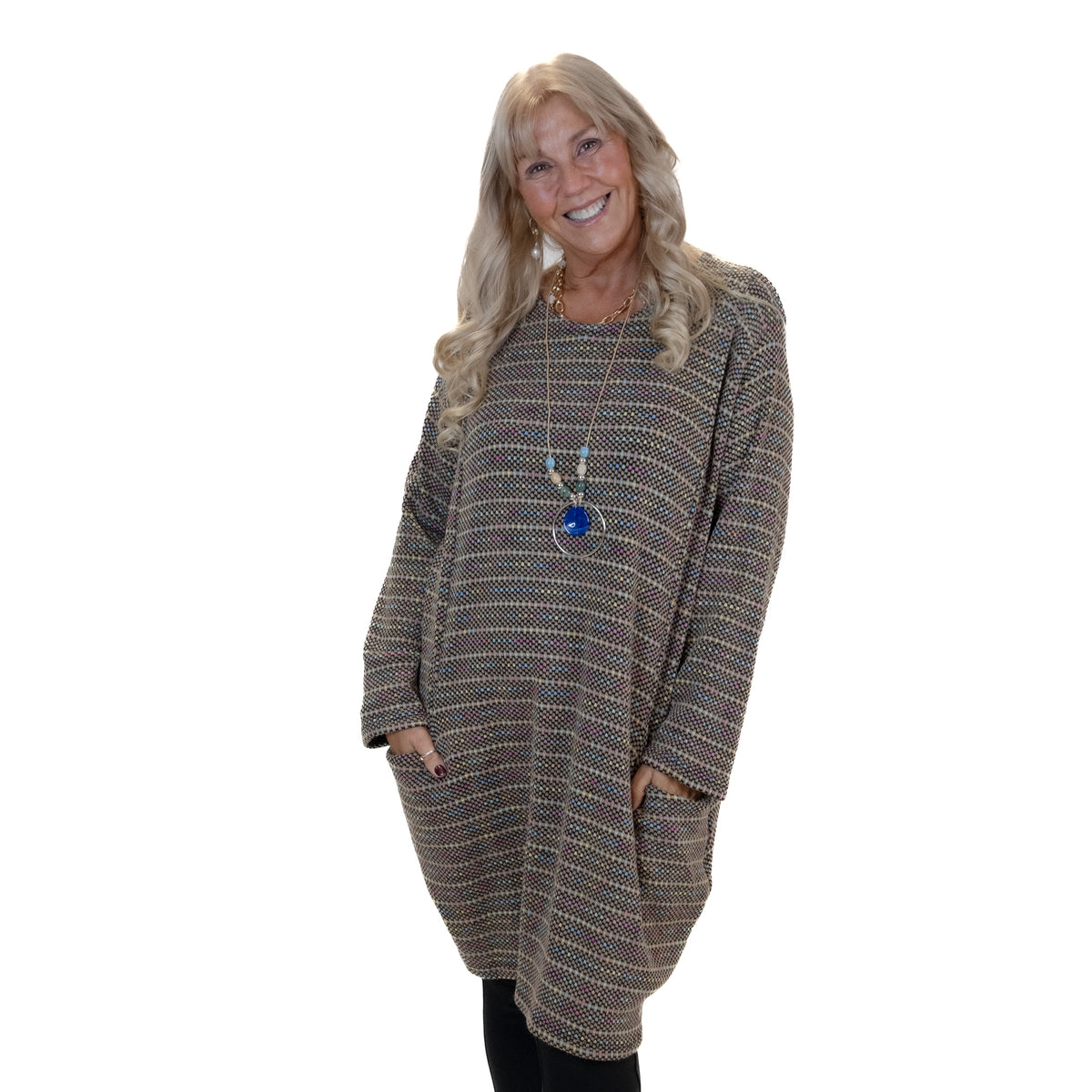 Spotty Pocket Tunic with Necklace