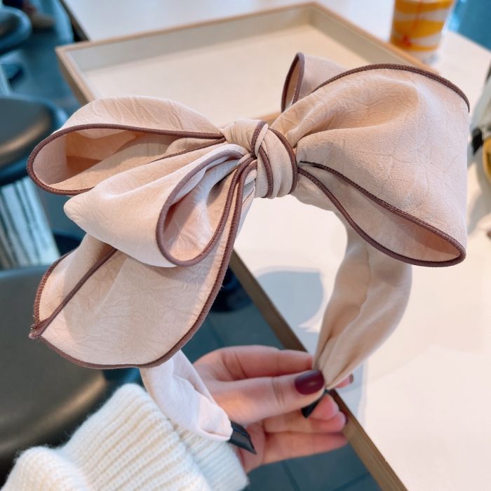 Textured Oversize Bow Headband