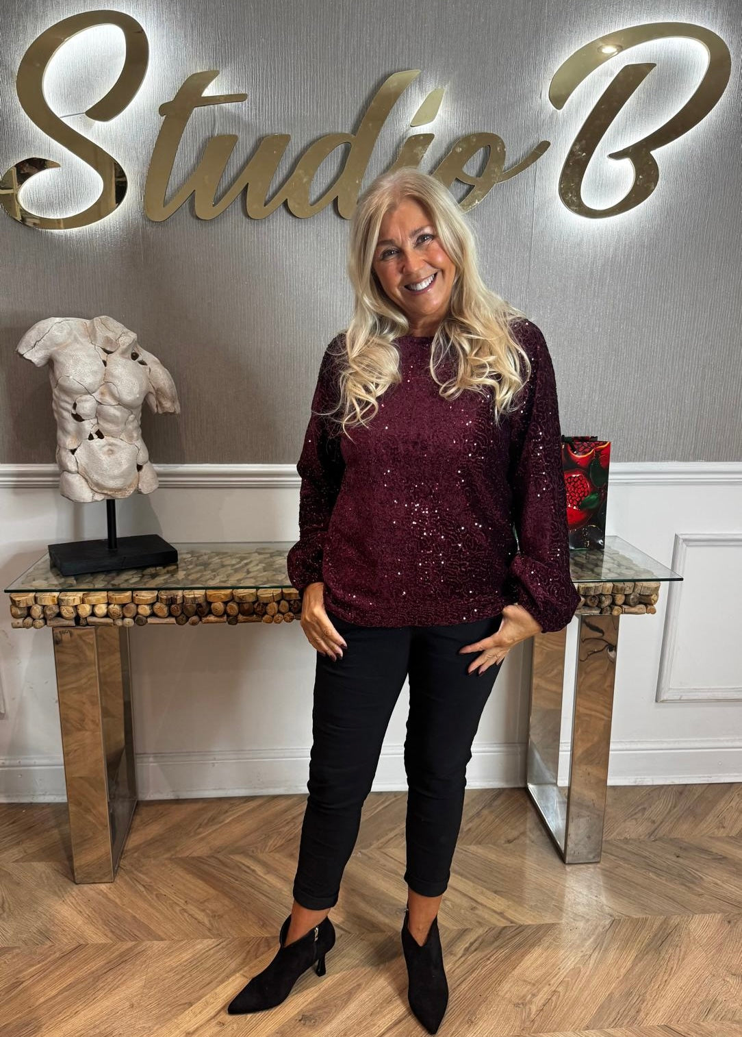 Sally sequin Top