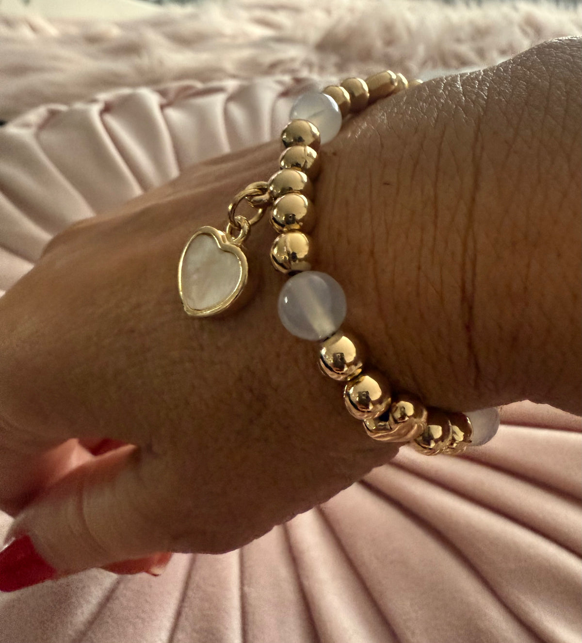 Gold moon beam bracelet