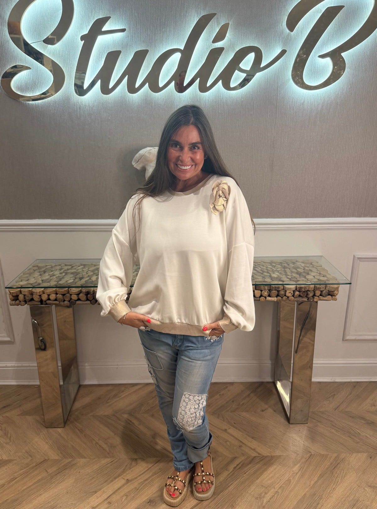 Palmer Flower Sweater