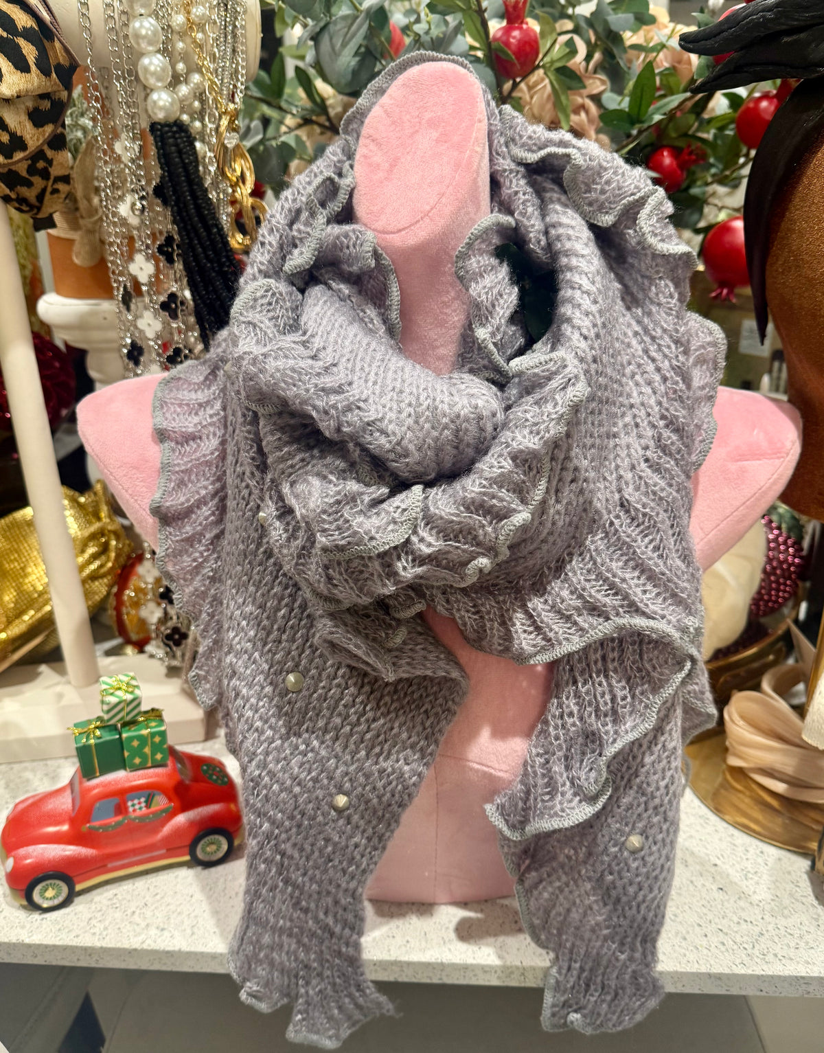 Knit wrap scarf