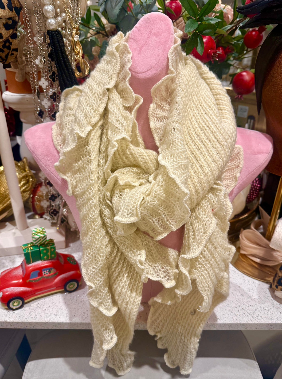 Knit wrap scarf