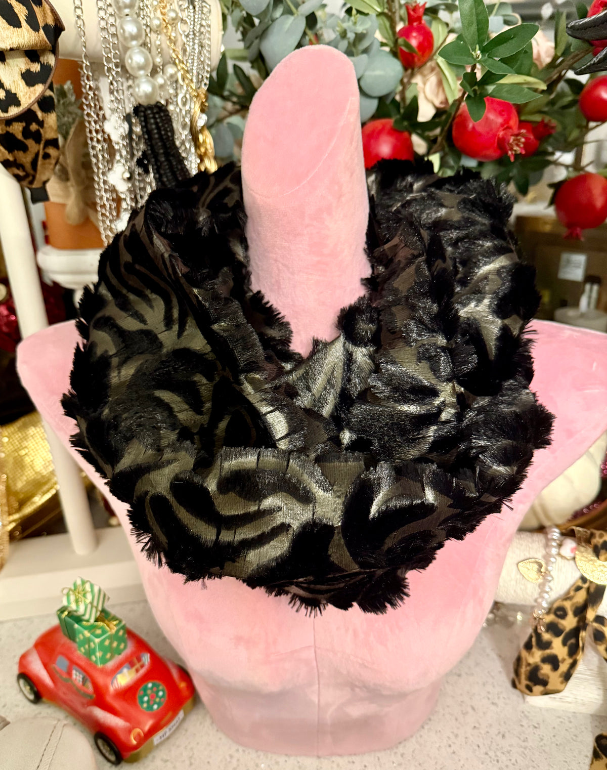 Velvet flower snood Offer