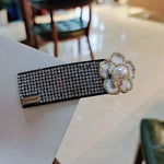 Luxury Crystal & Pearl Camelia Flower Hair Clip