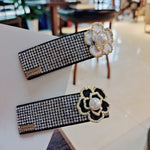 Luxury Crystal & Pearl Camelia Flower Hair Clip