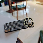 Luxury Crystal & Pearl Camelia Flower Hair Clip