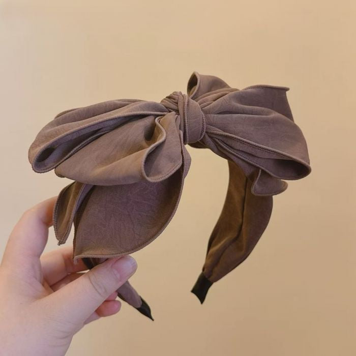 Textured Oversize Bow Headband