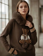 Teddy hoody chocolate