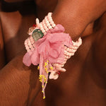 Cherry Blossom Dream Beaded Cuff