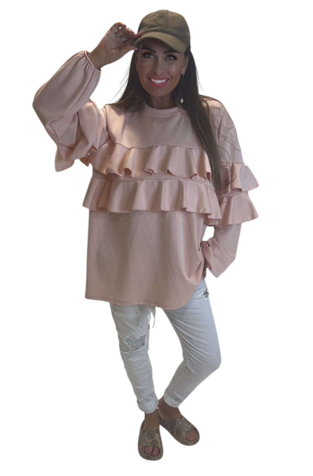 Pink Frill Sweatshirt