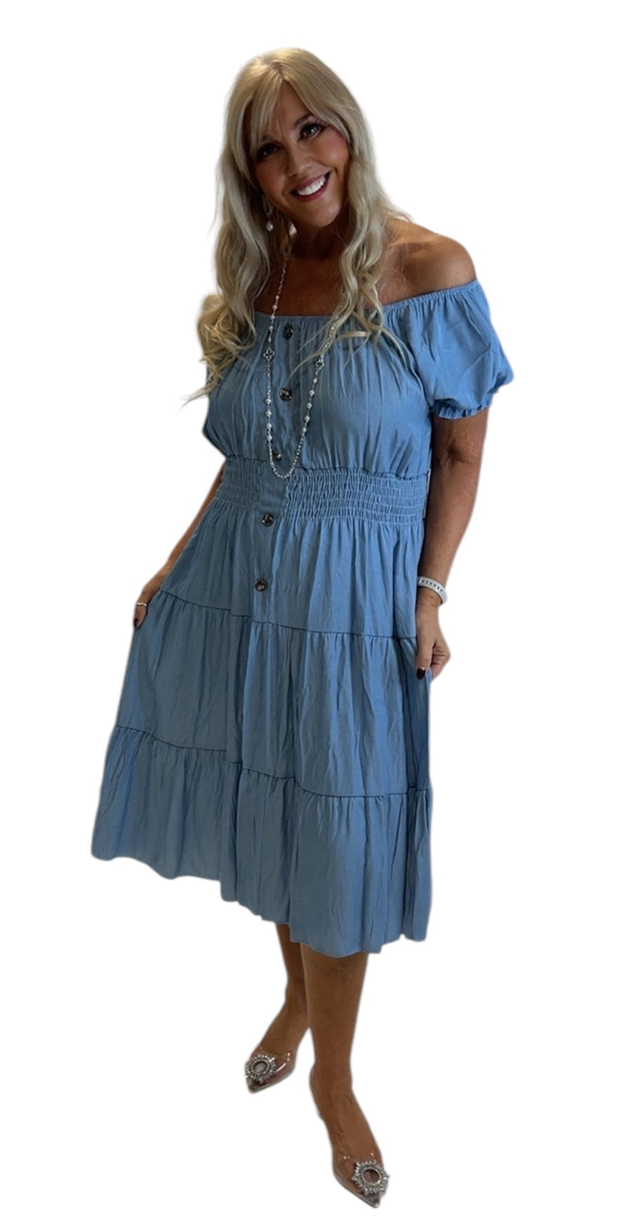 Denim Look Picnic Dress