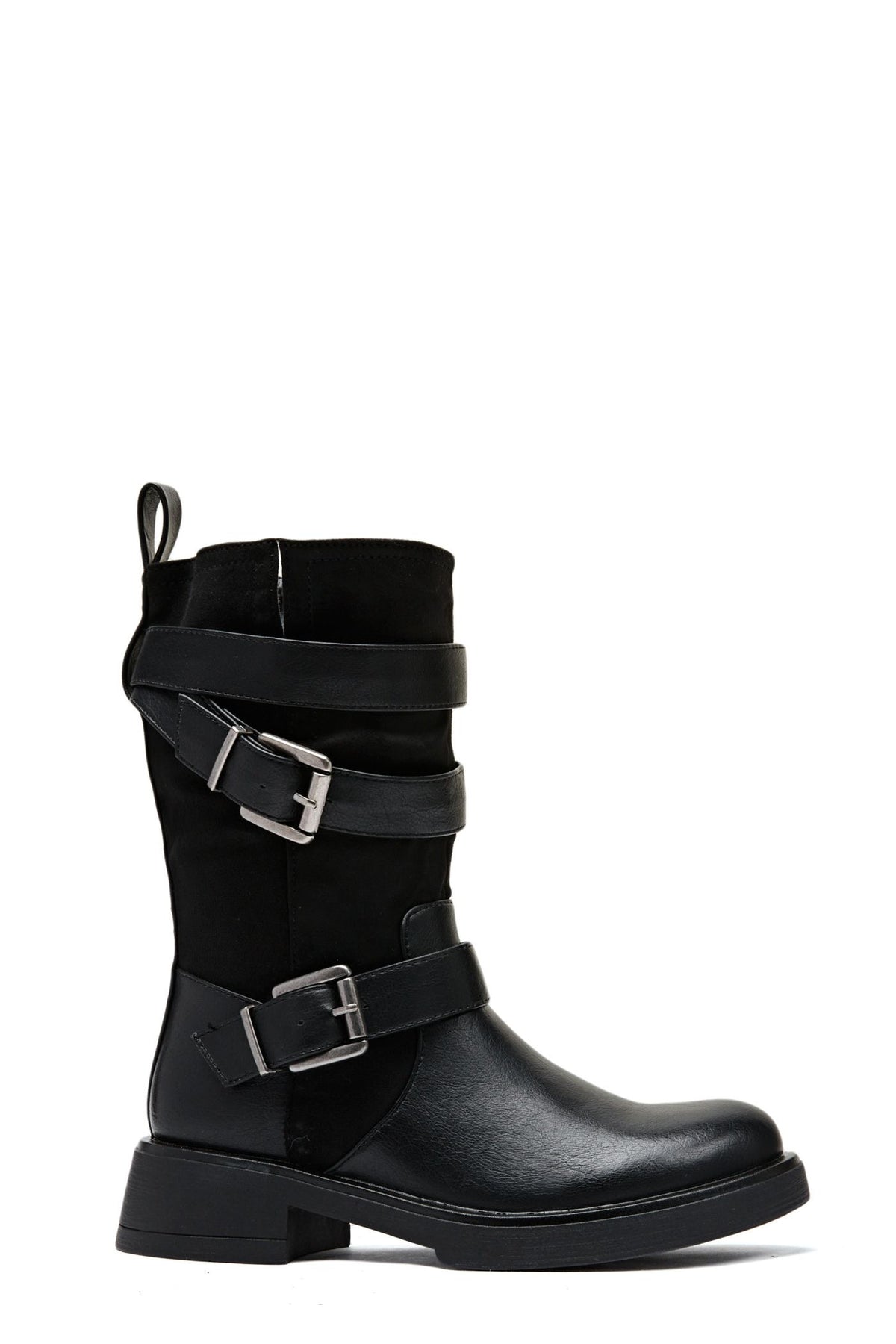 Buckle Black Winter Boot