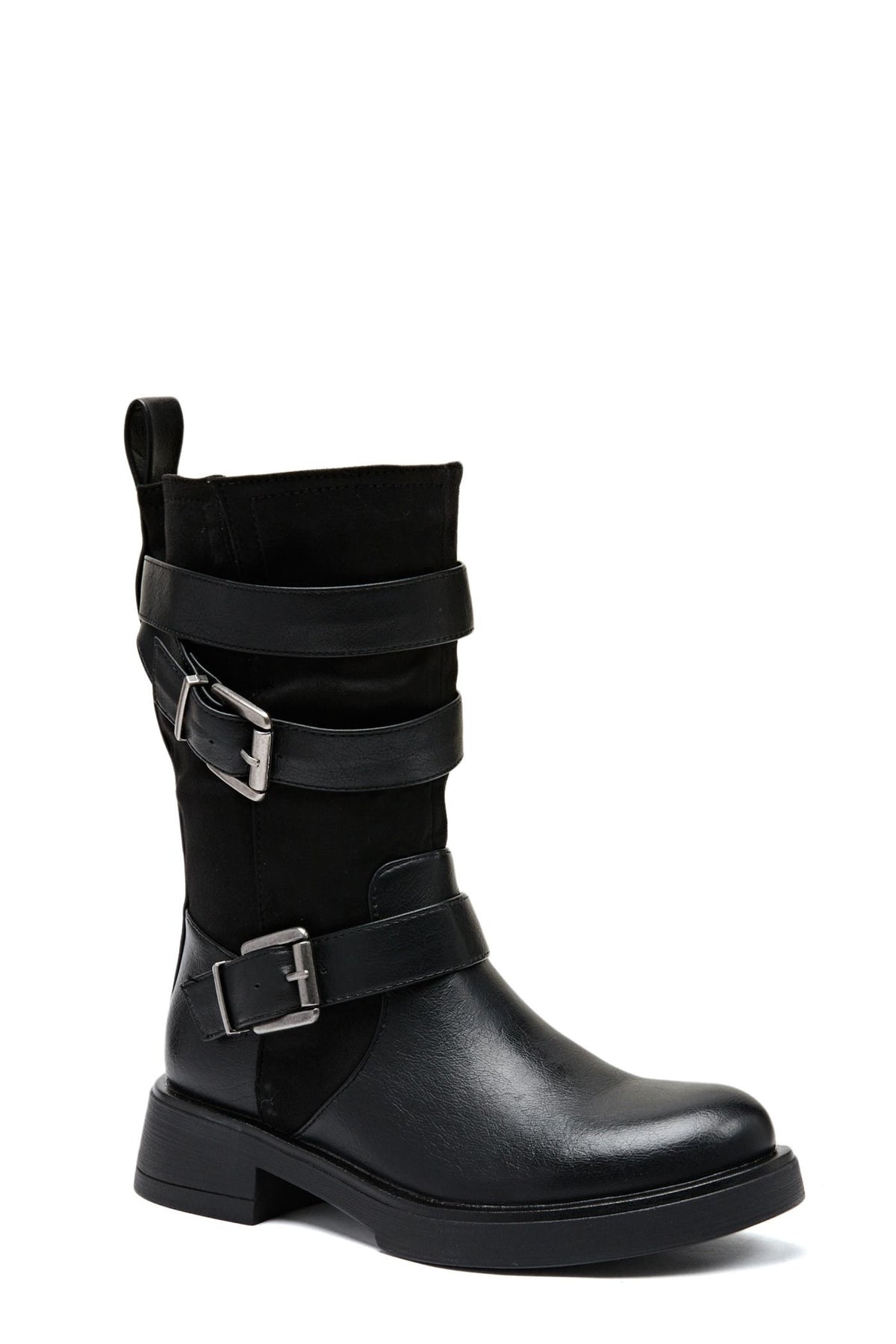 Buckle Black Winter Boot