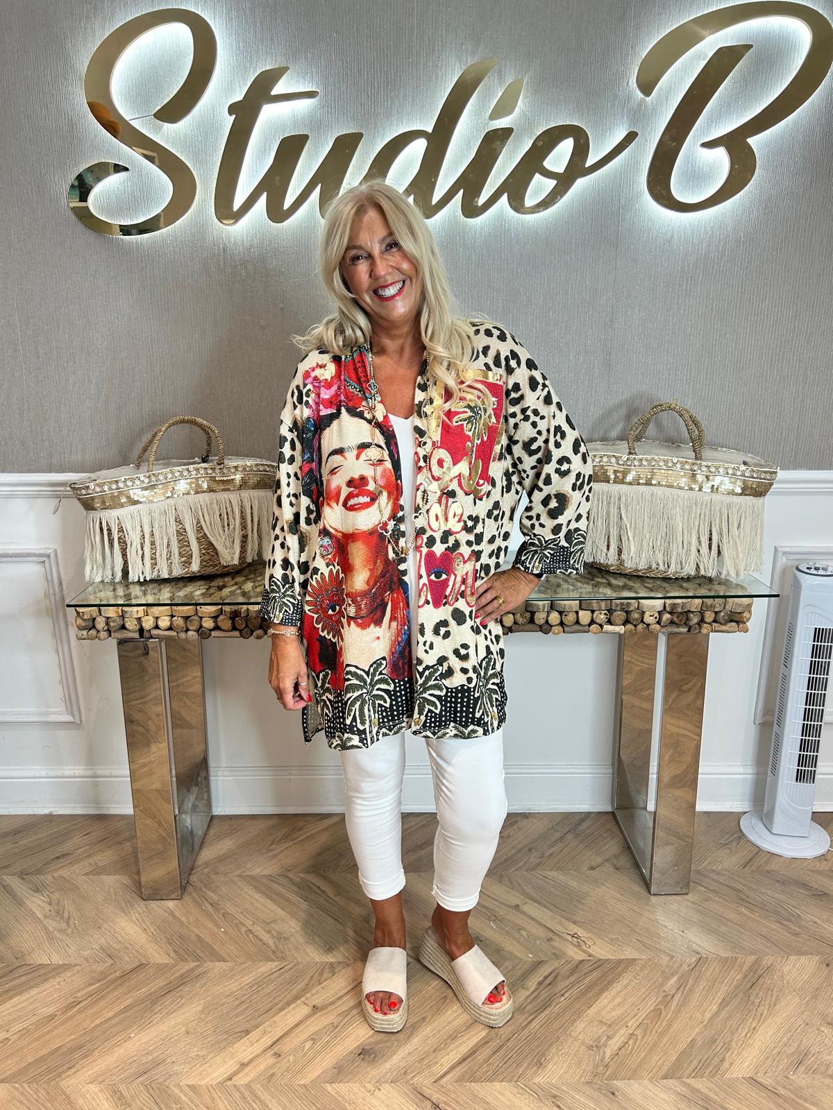 Carly Shimmer Cardi