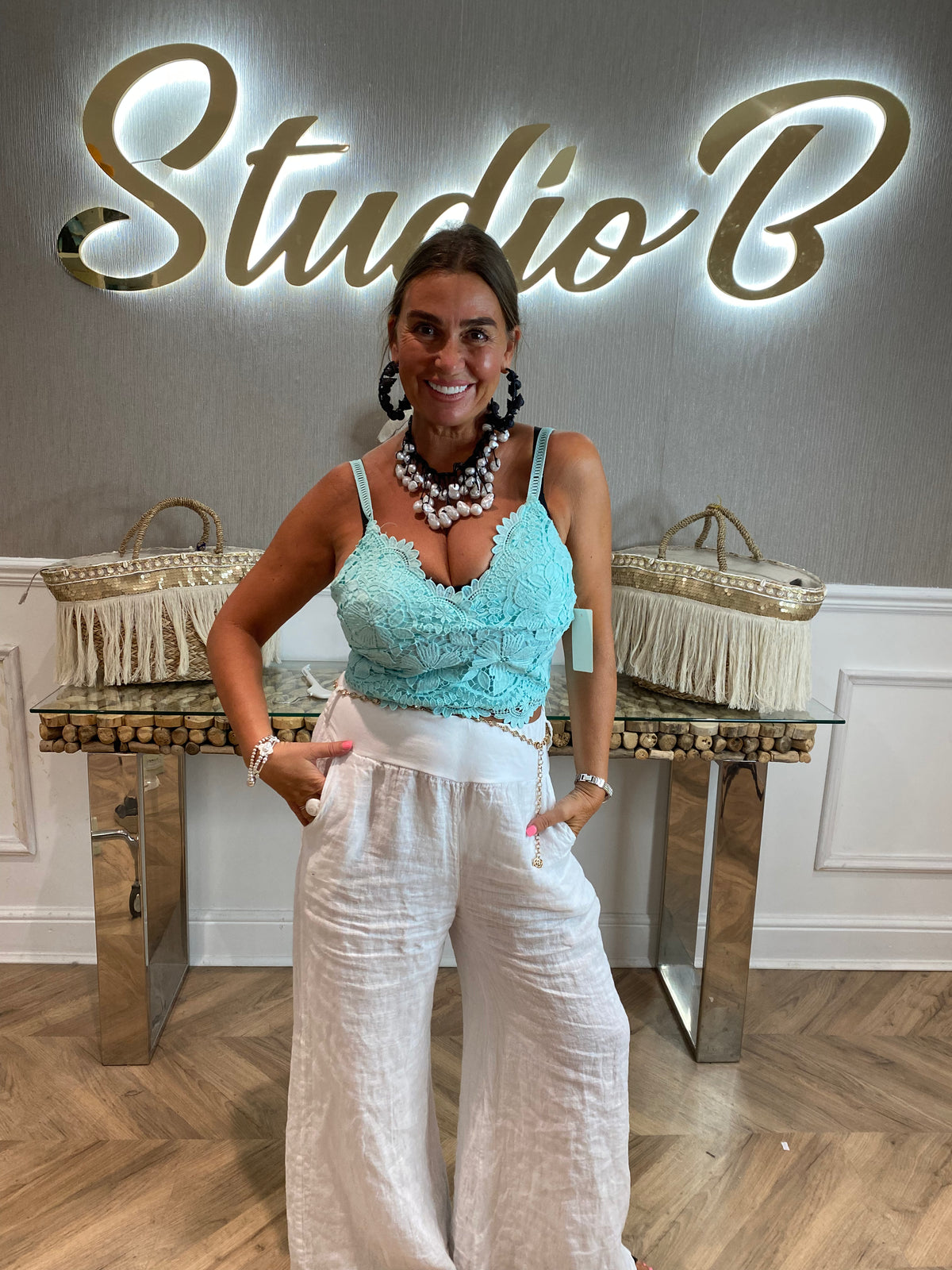 Sara bow bra top