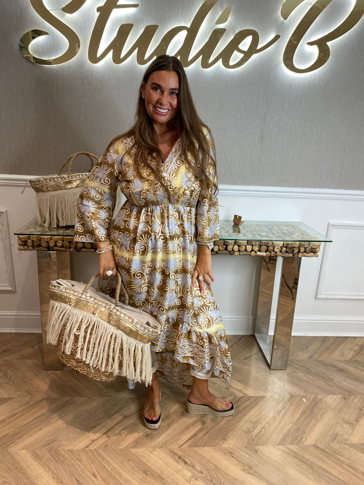 Mia silk dress