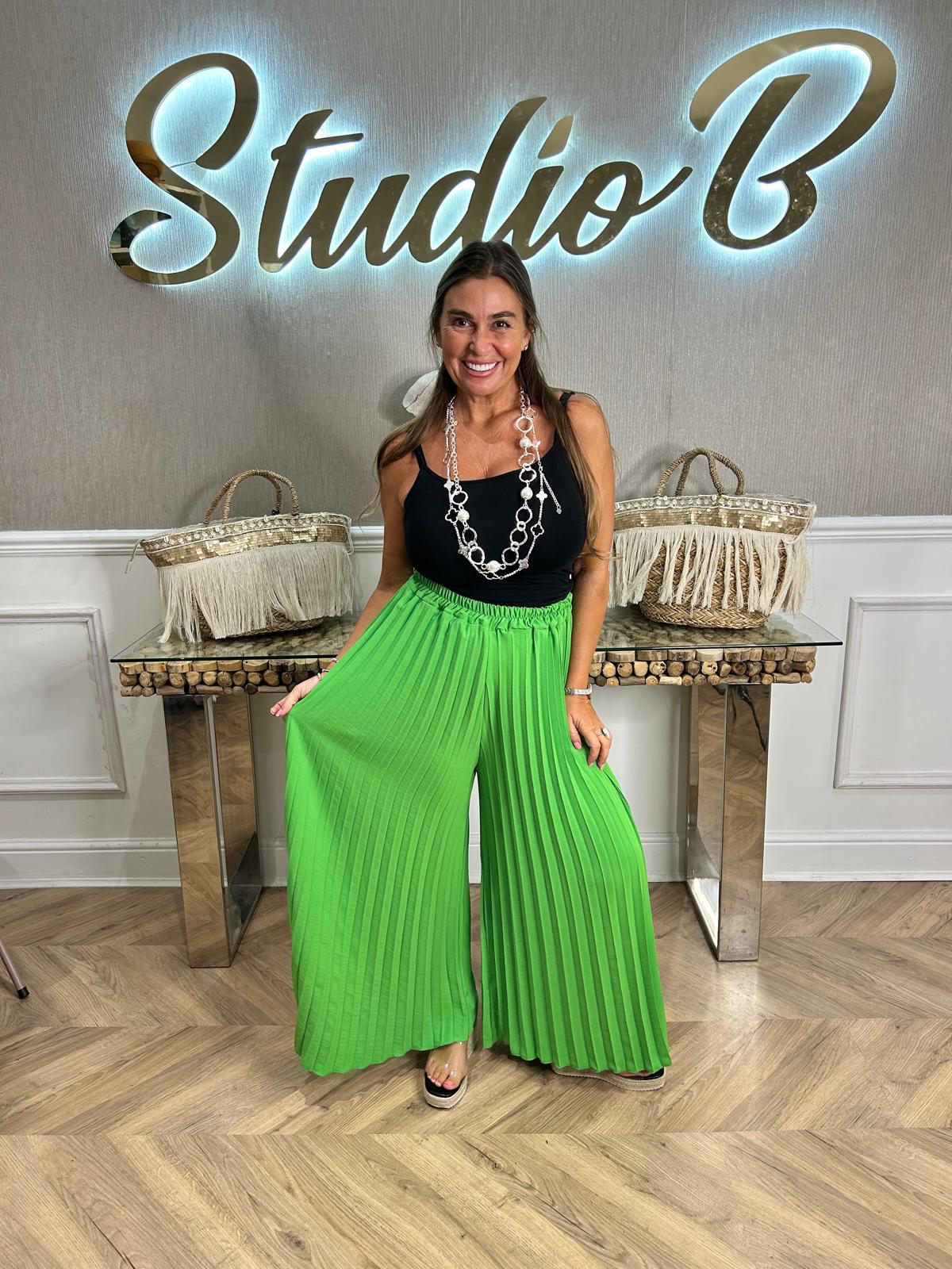 Paulina Pleated Pants