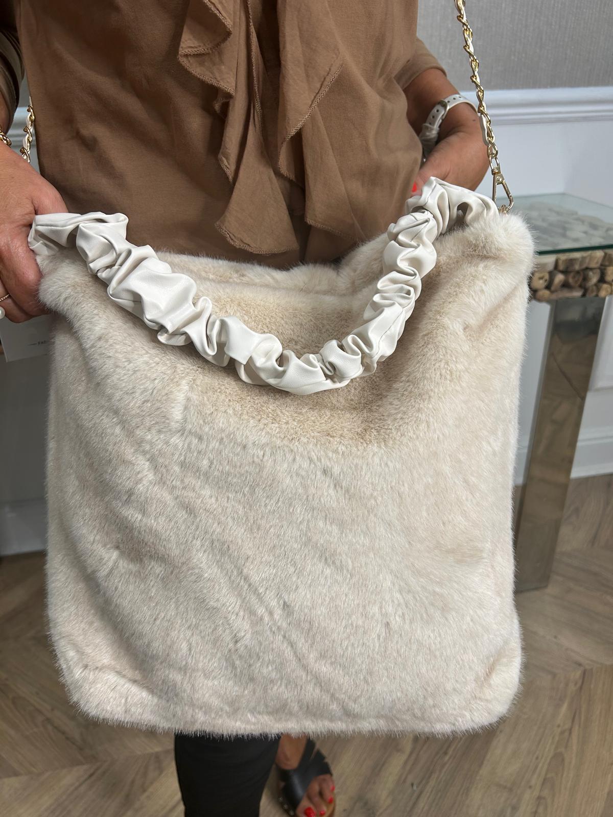 FI faux fur bag