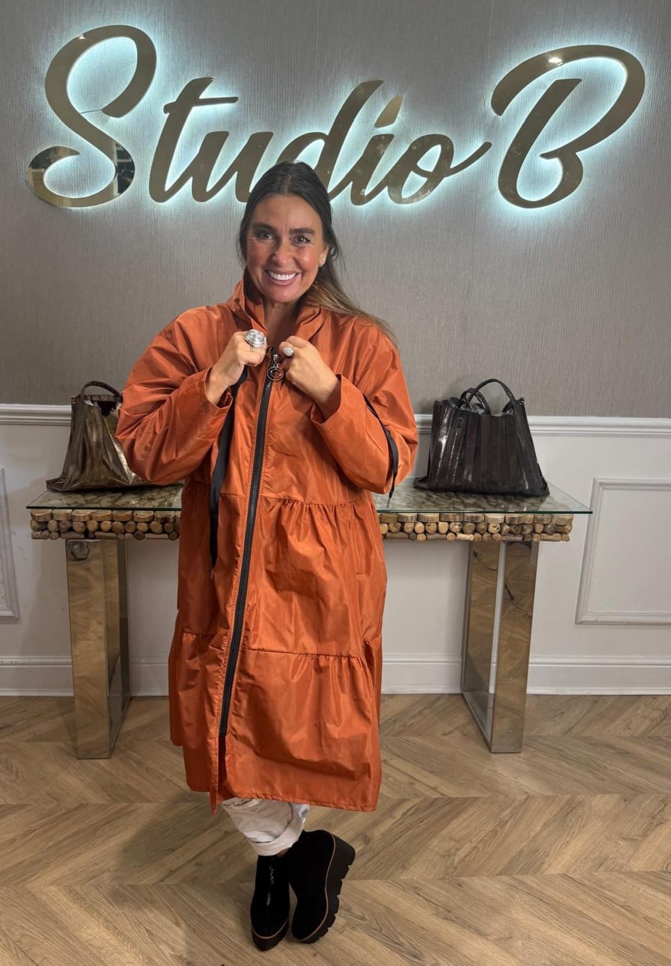 Luxe Hooded Rain Mac