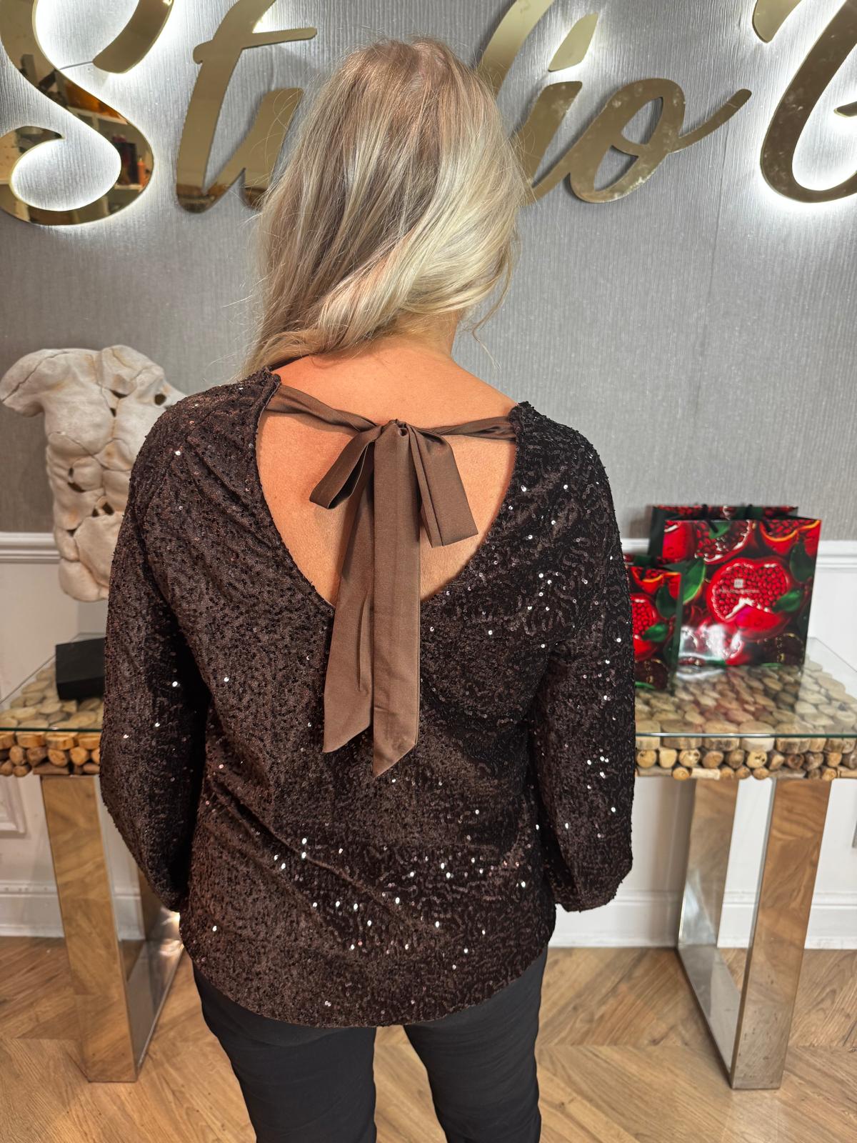 Sally sequin Top