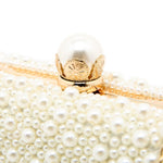 Pearl Elegance Evening Clutch Bag in Ivory
